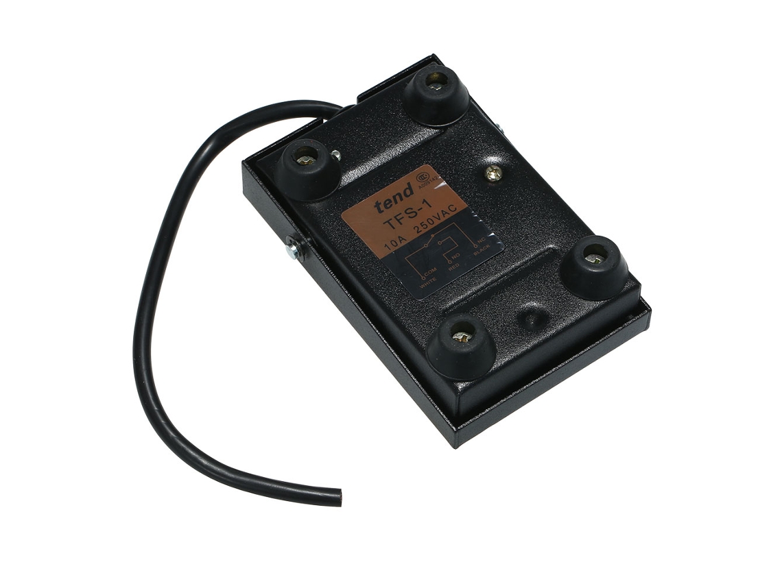 Interruptor De Pedal De Pé Anti Derrastre De Metal Resistente Com Reset Automático 3 Fios