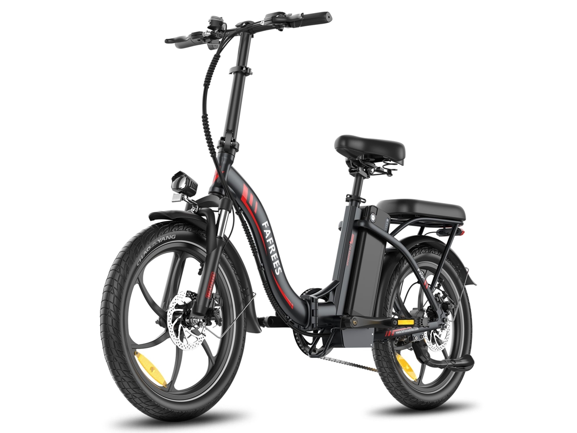 Bicicleta Elétrica Fafrees F20 Motor 250w Bateria 36v20ah Pneus De 20 Polegadas Travões De Disco Mecânicos Preto