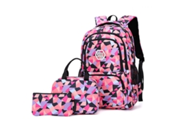 Conjunto de Mochilas Natureza com Três Peças Pequeno Preto