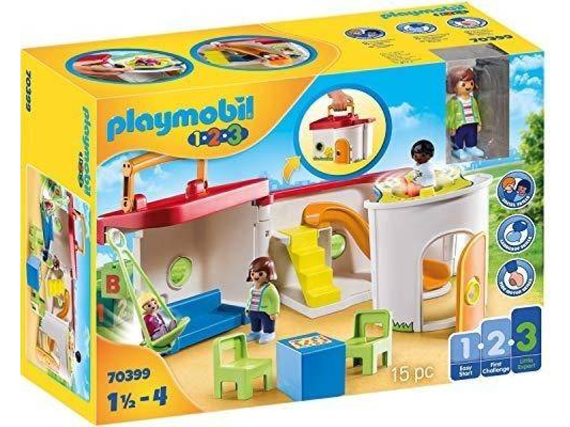 PLAYMOBIL 1.2.3: Creche - 70436 (Idade Mínima: 18 meses - 15 peças)
