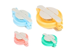 Kit para Fazer Pompons em 4 Tamanhos, Feito de Plástico, para Artesanato, Tricô e Tecelagem de Bolas Fofas. AQUAFORGE