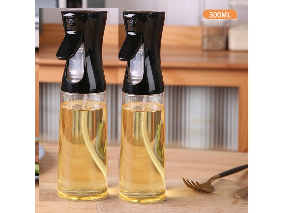 Garrafas de Espuma Ecológicas para Cozinha, Acessórios de Cozinha MDUG (2 Garrafas Pretas de 300ml)