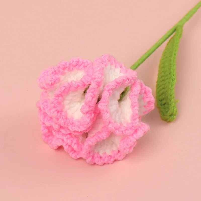 Buquês De Crochê, Flores Artificiais Trançadas À Mão, Buquês De Tricô, Presentes