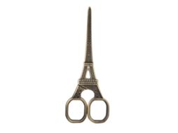Tesoura Bronze Torre Eiffel Bordada