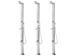 Chuveiro de Jardim com Base Cinzenta 225 Cm Aço Inoxidável MAISON EXCLUSIVE