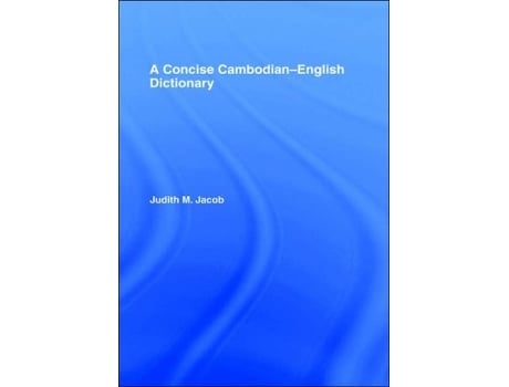 Livro Concise CambodianEnglish Dictionary de Judith Jacob Jacobs (Inglês - Capa Dura)