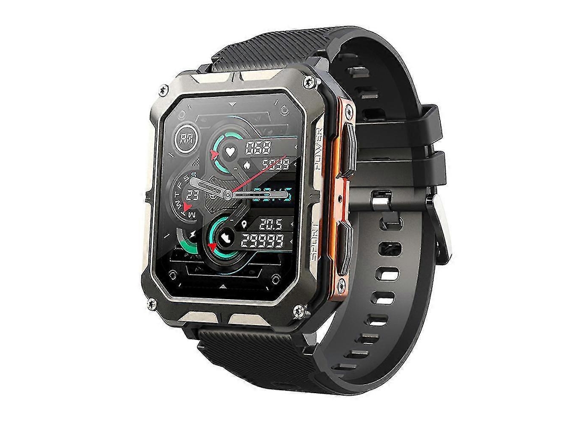 Njord Gear Smartwatch tático resistente e indestrutível com monitor de frequência cardíaca para bicicletas elétricas.