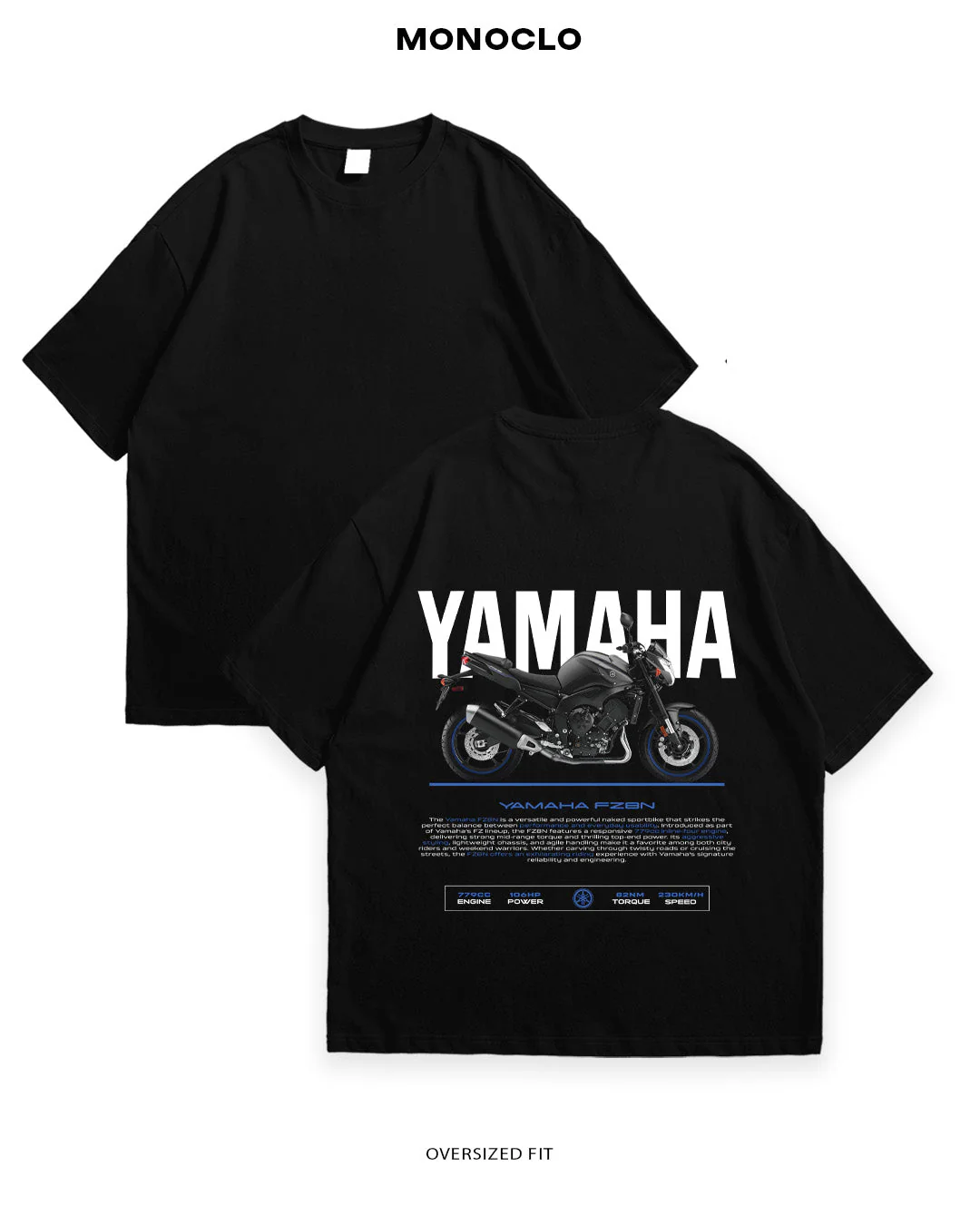 T-shirt Rockinstone Yamaha Fz6n (l)