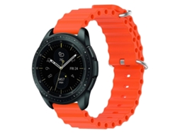 Pulseira De Silicone De Cor Sólida Estilo Oceano Para Samsung Galaxy Watch 42mm 20mm