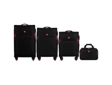 Conjunto De Bagagem Wings Dipper De 3 Peças Bolsa De Viagem Preto