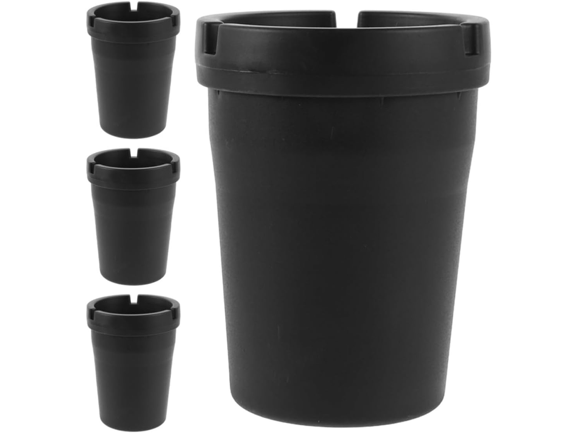 Cinzeiros Portáteis Genéricos Para Carro, Plástico À Prova De Odores, Conjunto De 4, Design Moderno Para