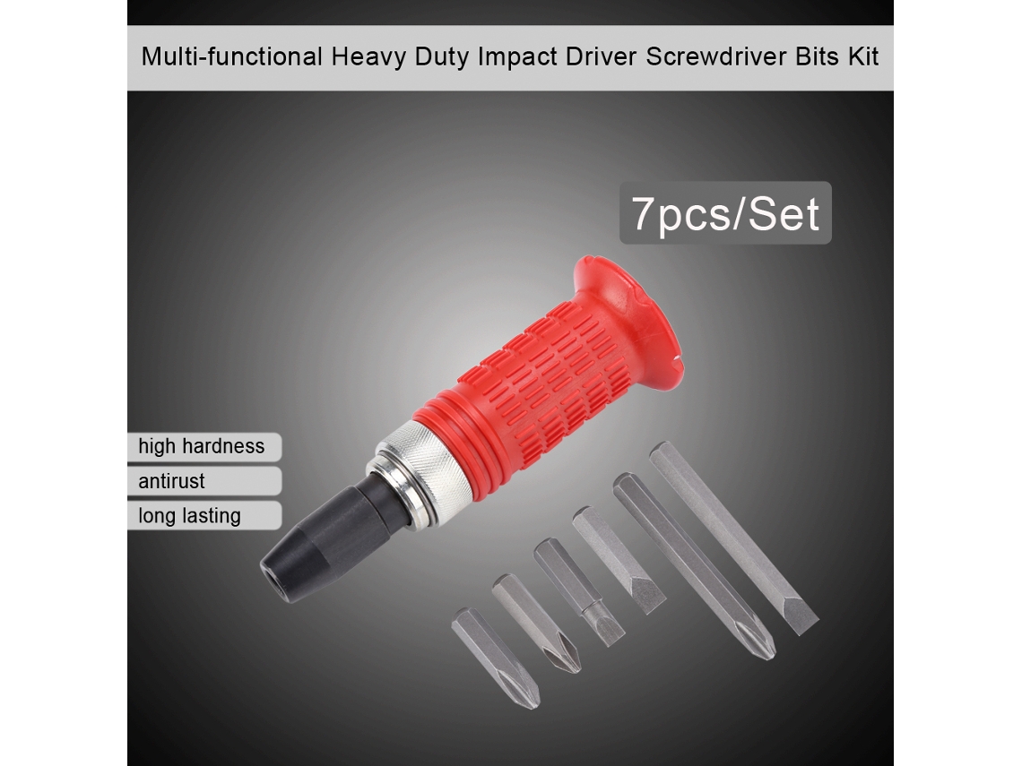 Kit de Pontas de Parafuso Impacto 7 Peças | S/MARCA