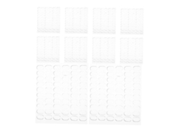 600 Pontos De Cola Ovais Transparentes Dupla Face