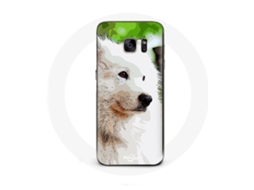 Capa para Samsung Galaxy S6 Cachorro Samoyède Branco