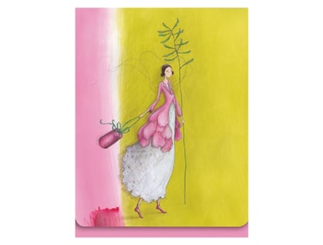 Caderno pautado A7 38fl Aquarupella com fecho magnético Le Printemps 23034