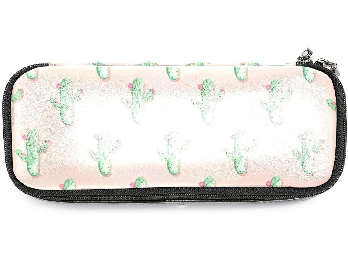 Estojo grande em formato de cacto, ideal para escola, mesa, adultos, meninas e meninos.
