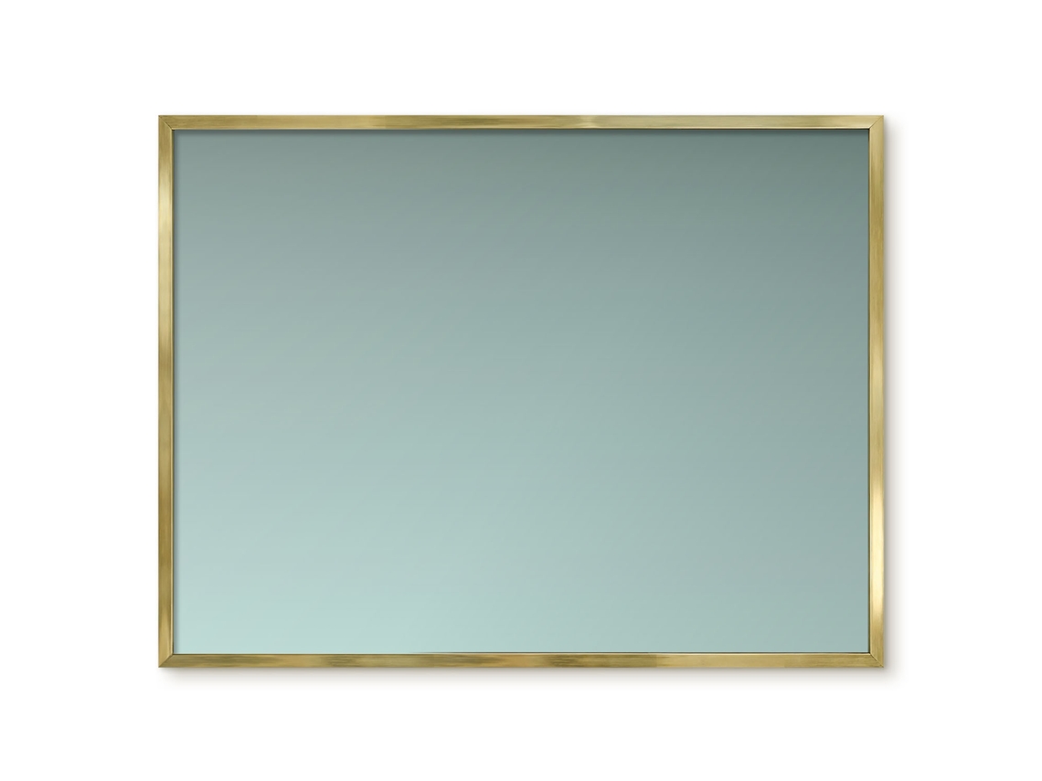 Quadro de vidro magnético creme degradê para hall de entrada Espelharte (80x60 cm)