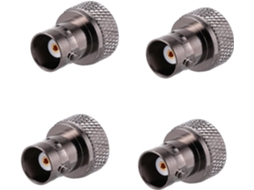 Conjunto De 4 Adaptadores Metálicos Para Conectores Coaxiais Sma Macho Para Fêmea Para Uso Em Interf Gokoco