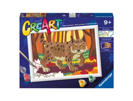 Creart Lince Bosque Kit Para Pintar Por Números 23724 1 Ravensburg P24ravensburger