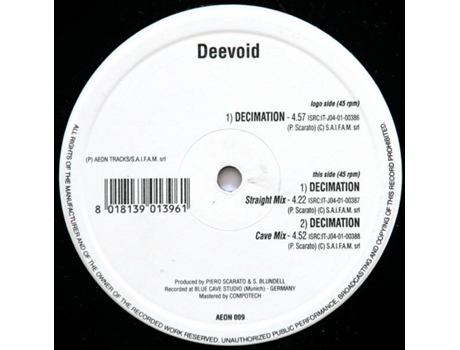 Vinil Decimation, Deevoid Aeon Tracks