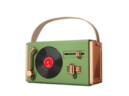 Alto Falante Sem Fio Retrô Estilo Toca Discos De Vinil Clássico E Antigo Compatível Com Bluetooth Slowmoose