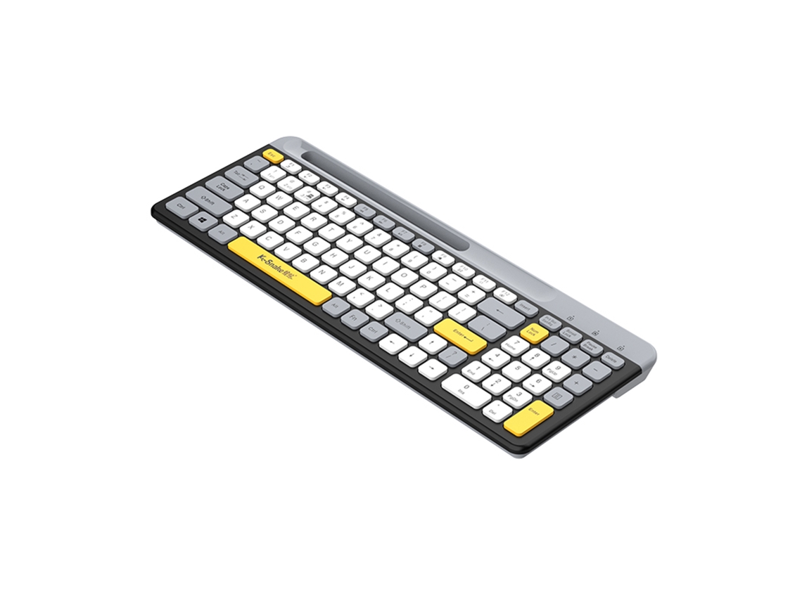 Teclado Mecânico Sem Fio K100 Com 100 Teclas, Modo Duplo Bt, Recarregável, Ultra-fino, Retroiluminado Com Suporte Para Telefone