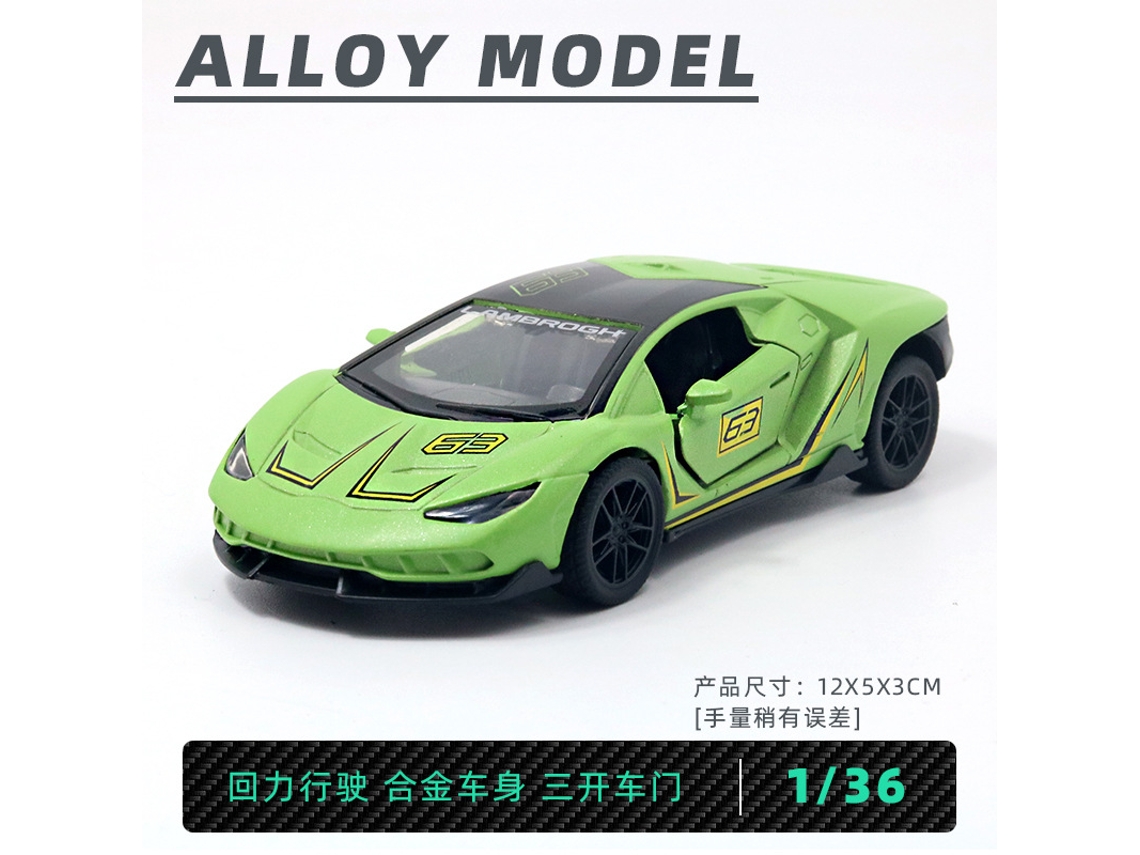 Miniatura de Carro em Escala 1/36, Feita em Metal Fundido, Presente para Crianças. MDUG