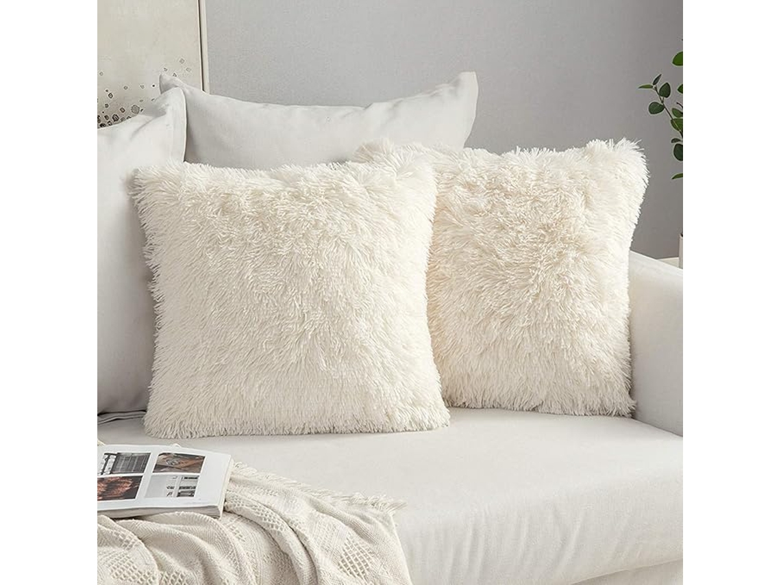 Capas Almofada Peluche 43x43 Conjunto 2 Macias Decorativas ZYBLSSBB