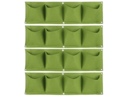 Sacos de Plantio Parede 4 Bolsos Feltro 4pcs S/MARCA