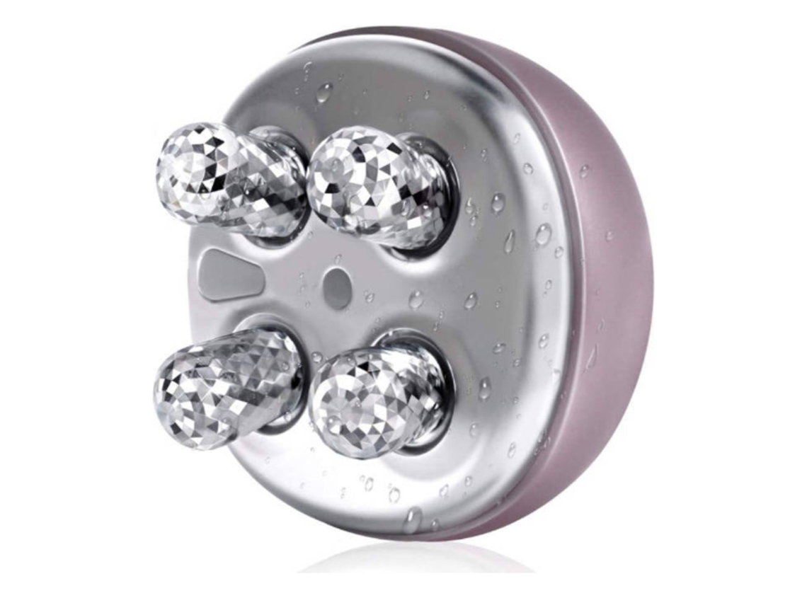 Rolo de Massagem Facial Ems Máquina de Levantamento de Tonificação Facial Aparelho Elétrico de Beleza para Cuidados com a Pele Anti-Rugas AUJEZON