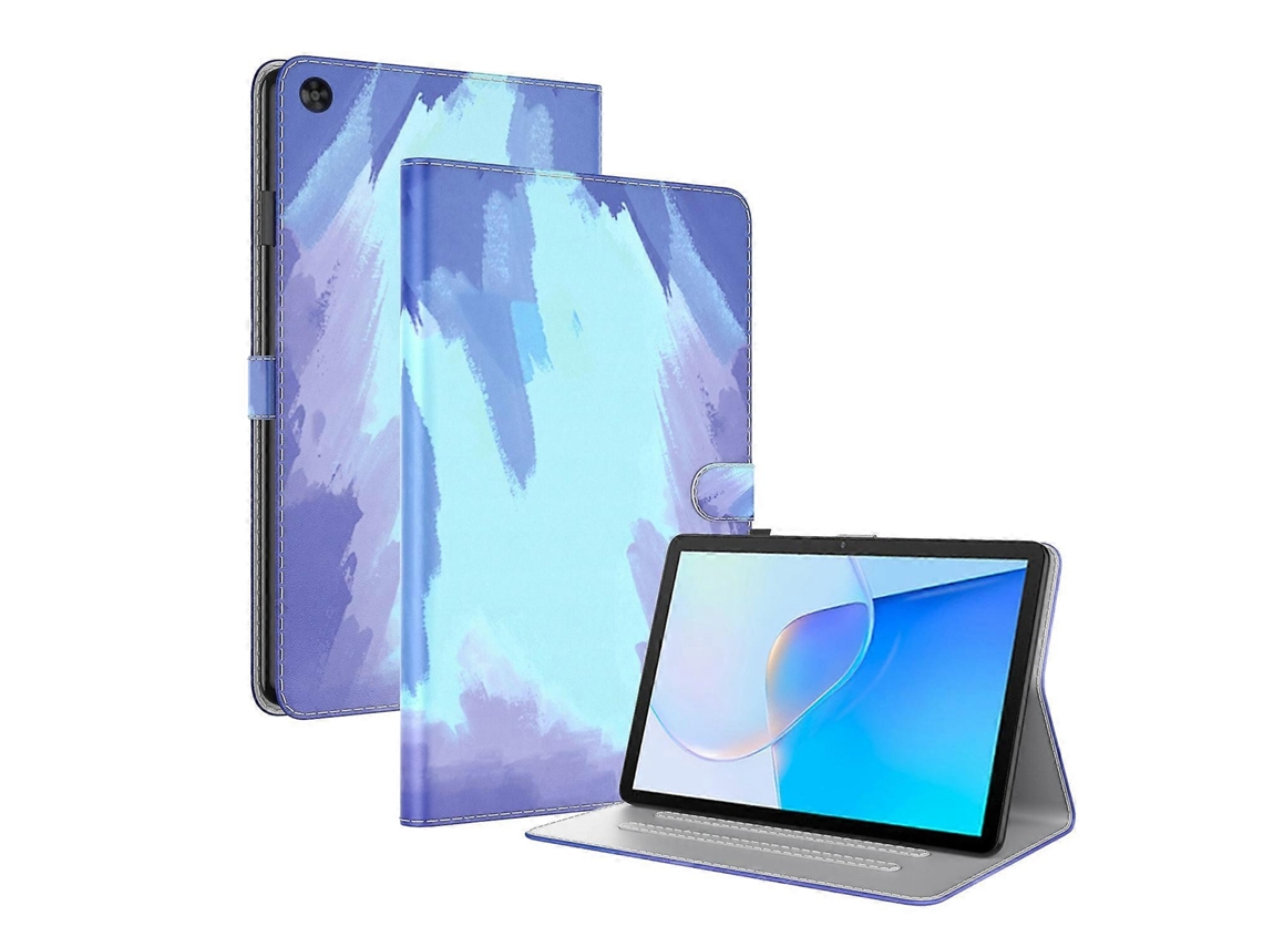 Capa de couro com padrão aquarela para tablet Huawei Matepad SE Webake