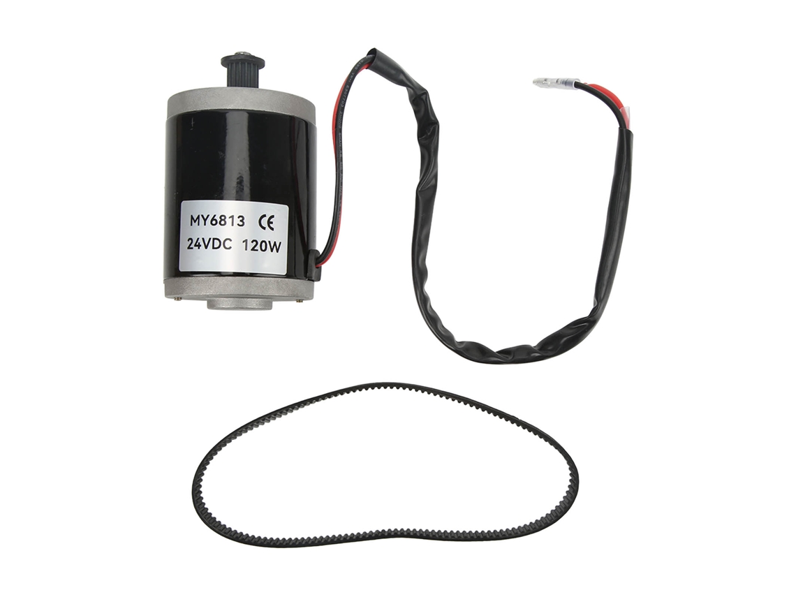 Motor de Escova com Cinto de Alumínio 24V 120W para Patinete Elétrico Mali