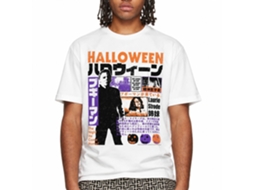 Rockinstone Halloween Movie Japanese Blurbs White Adult T-shirt Size:xl