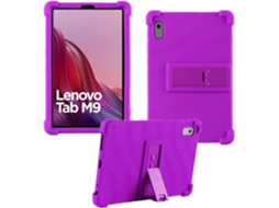 Capa Protetora Ajustável Em Silicone Macio Para Tablet Lenovo Tab M9 Na Cor Roxa. Tuotuo (tb 310fu, Lançado 2023)