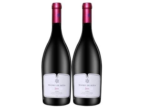 Pack 2 Garrafas Vinho Madre de Água Jaen Tinto 2017 0,75 cl