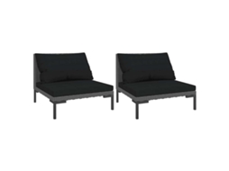 Garden Sofa, Garden Sofas Vidaxl Cinzeto Rattan / Vime (n/a)