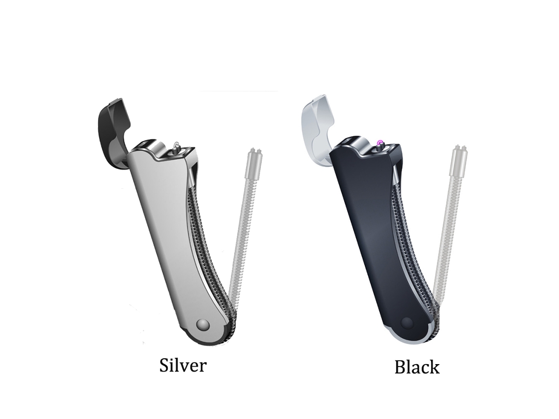 Isqueiro Usb Recarregável Sem Chamas Vento proof