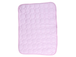 Tapete Refrescante, para Cães e Gatos, Autorefrescante, Respirável, Dobrável, 70x55 Cm, Rosa AQUAFORGE