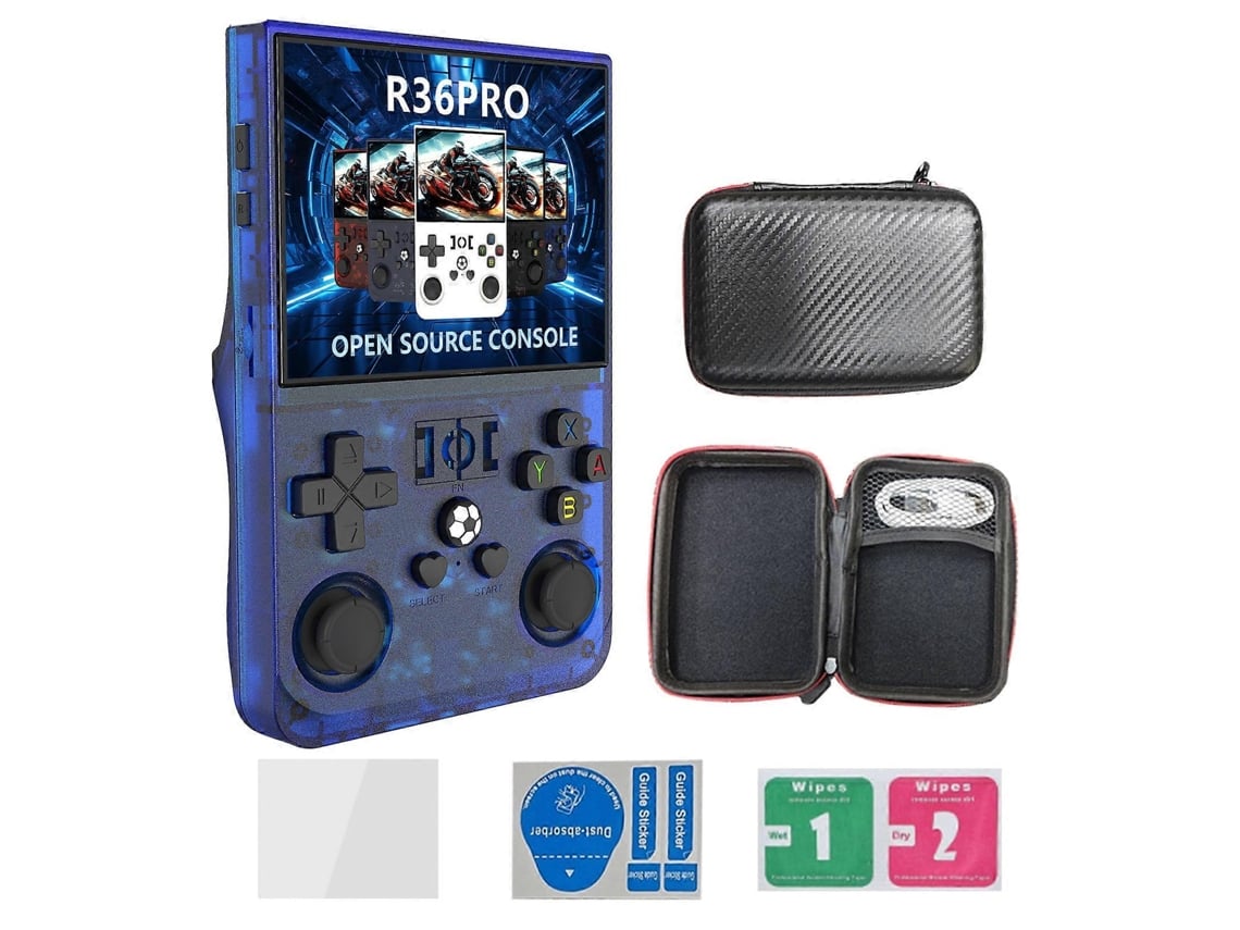 Console De Videogame Portátil Retrô R36 Pro Hd Com Tela Colorida De 3,5 Polegadas E Ajuste Completo VONKELIOS