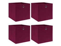 Storage Box, Storage Boxes Vidaxl Vermelho Tecido (n/a)