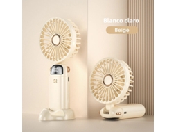 Mini ventilador MDUG USB portátil dobrável com visor digital e 5 velocidades