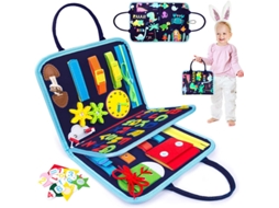 Brinquedo Montessori para crianças, quadro de atividades de 4 níveis, brinquedo sensorial, brinquedos Montessori para crianças pequenas Slowmoose
