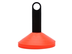 10 discos marcadores mini cones para treinamento de futebol, laranja