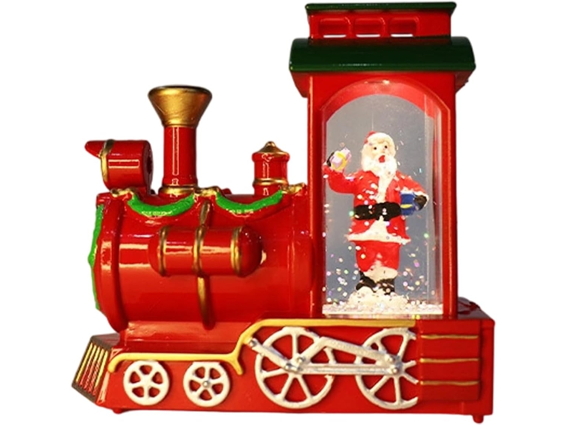Conjunto De Trenzinhos Do Papai Noel Com Luzes De Led Para Decoração De Natal E Momentos Criativos Em Família.