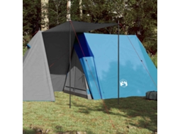 Vidaxl Tenda De Campismo Para 3 Pessoas Impermeável Azul