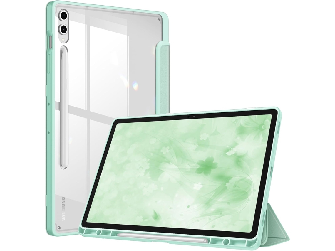 Compatível Com Samsung Galaxy Tab S10 Plus 2024, S9 Fe/s9 Plus 12,4 Polegadas Verde Veanxin