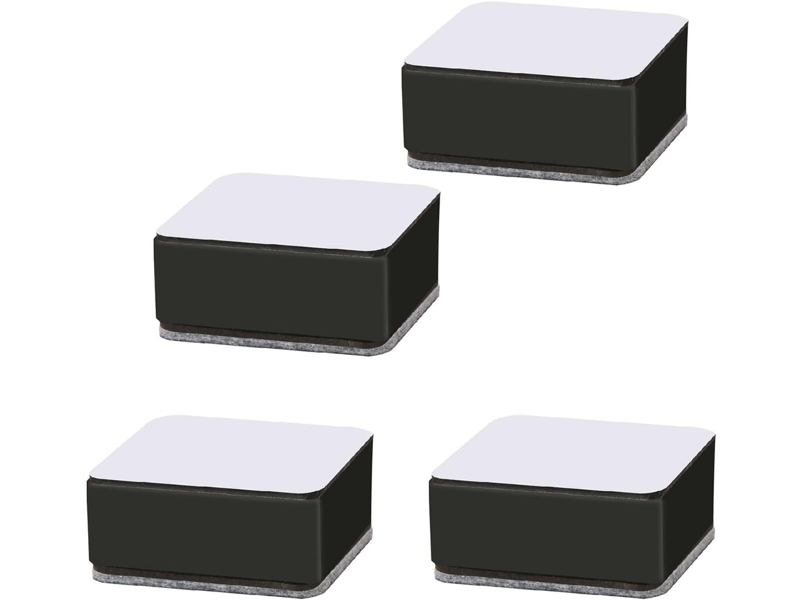 Conjunto de 10 suportes Pes em plástico preto para mesas e cadeiras reclináveis, resistentes e compatíveis com