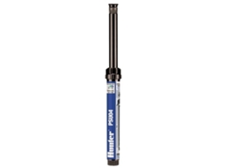 Difusor HUNTER PSU-04-17A. Alcance 5,20 m Altura total: 18,4 cm Altura de emergência: 10cm Diâmetro exposto: 3 cm Conexão: ½ fêmea Alcance: