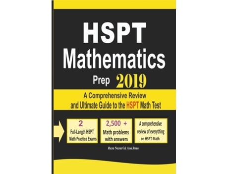 Livro Hspt Mathematics Prep 2019 A Comprehensive Review And Ultimate Guide To The Hspt Math Test De Nazari, Reza Et Al. (inglês)