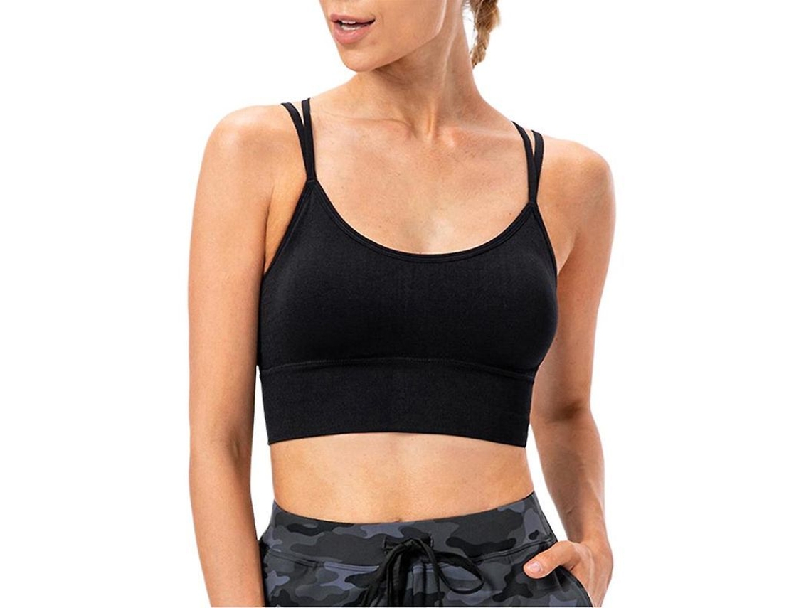 2026 sujetador Deportivo Mujer Sin Costuras de Color Sólido para Gimnasia Yoga Running Crop Top Sin Alambre
